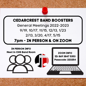 CBB General Meeting @ CHS Band Room